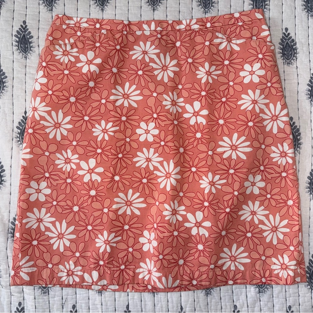 LOFT Floral Mini Pencil Skirt